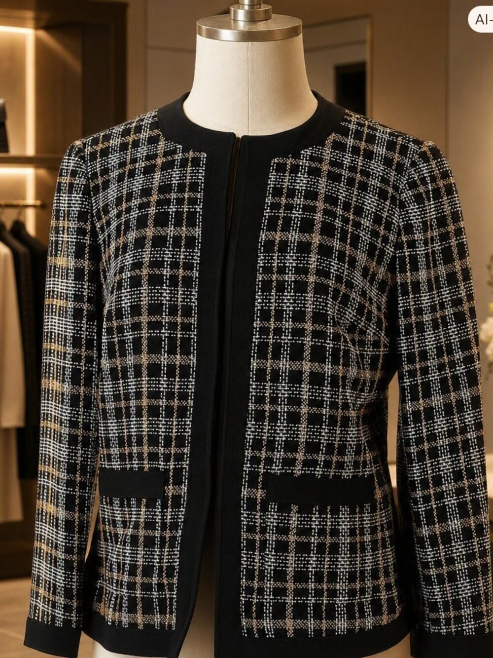 BlackโLabel by Evan Picone Tweed Jacket Size 4